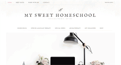 Desktop Screenshot of mysweethomeschool.com