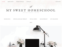 Tablet Screenshot of mysweethomeschool.com